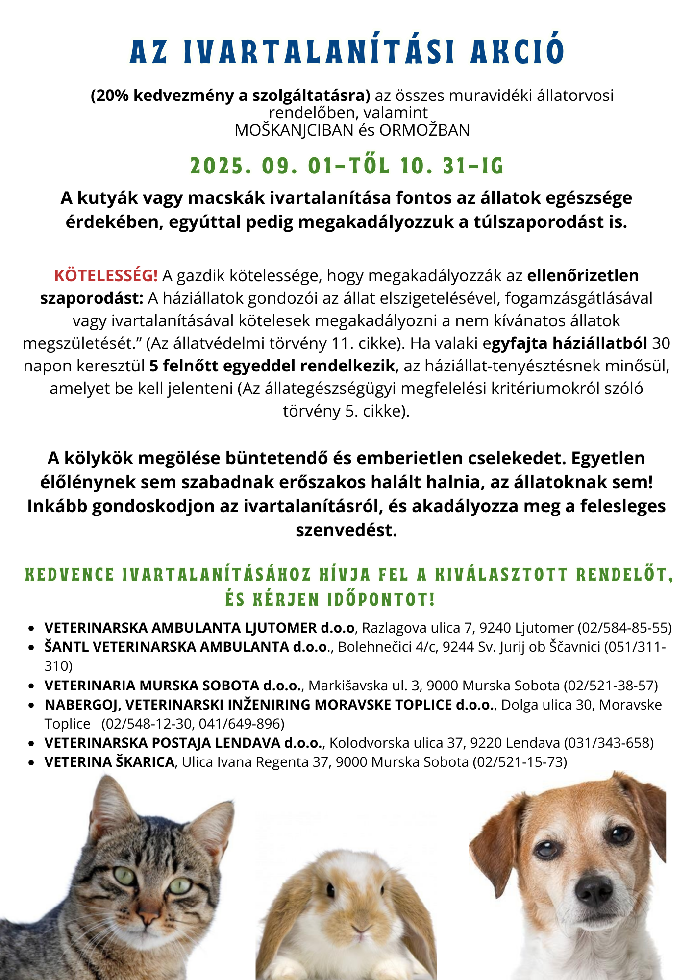 Az IVARTALANÍTÁSI AKCIÓ 